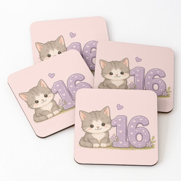 Item preview, Sweet 16 Birthday Kitten designed and sold by MellowMunchkins.