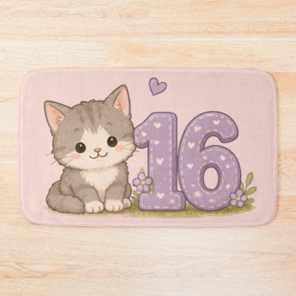 Item preview, Sweet 16 Birthday Kitten designed and sold by MellowMunchkins.