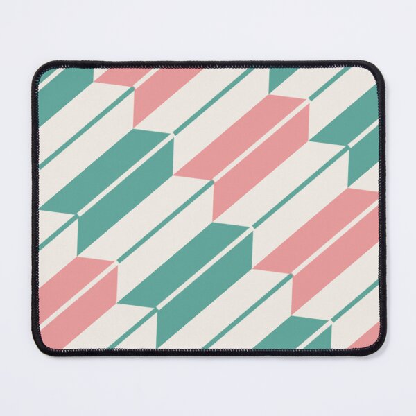 Item preview, Modern Yagasuri Mint & Soft Coral designed and sold by TexSta.