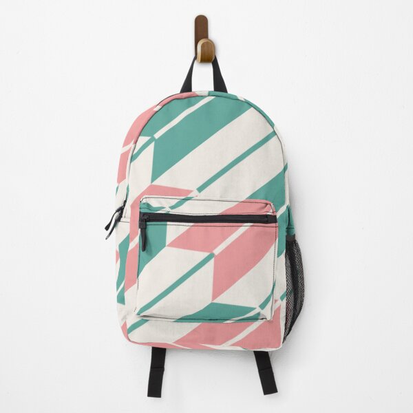 Item preview, Modern Yagasuri Mint & Soft Coral designed and sold by TexSta.