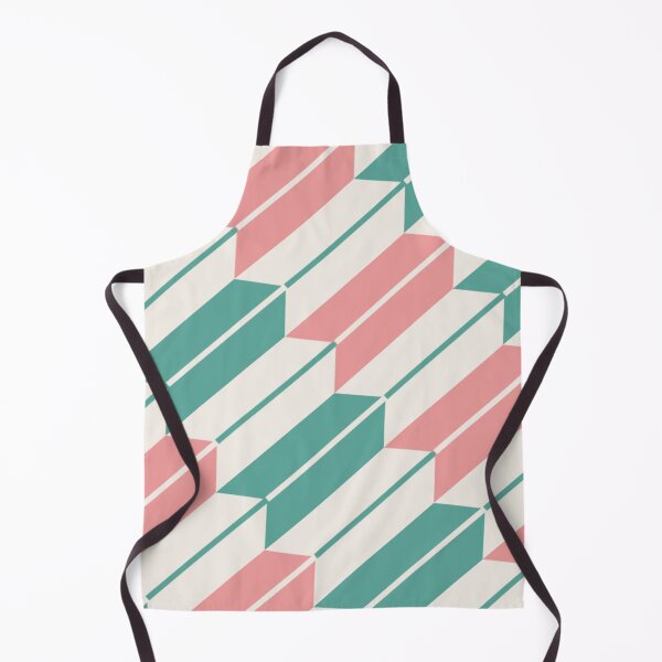 Item preview, Modern Yagasuri Mint & Soft Coral designed and sold by TexSta.