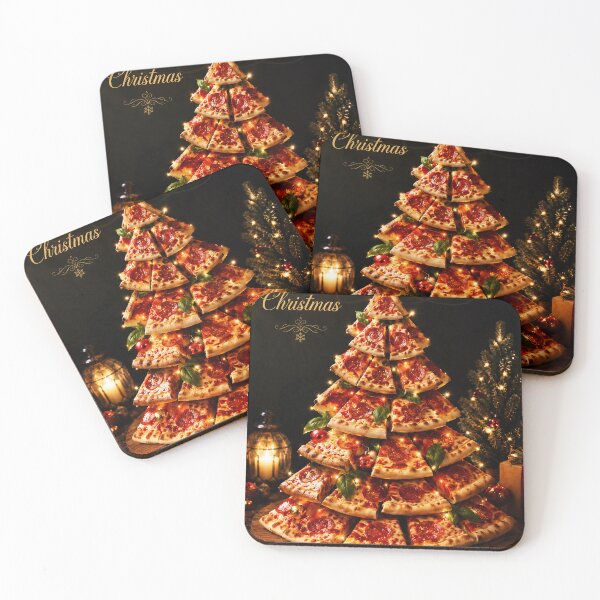 Item preview, Merry Christmas – Pizza Christmas Tree designed and sold by LuluLeb.