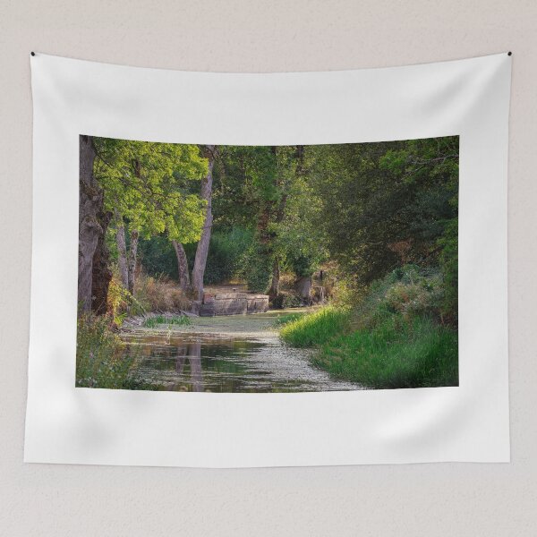 Item preview, English Canal summer landscape designed and sold by GhostwoodLandscapes.