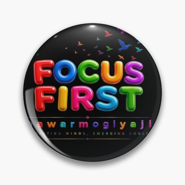 Item preview, Focus First Colorful Motivational Typography - Inspirational Quote for Success designed and sold by Pawar1999.