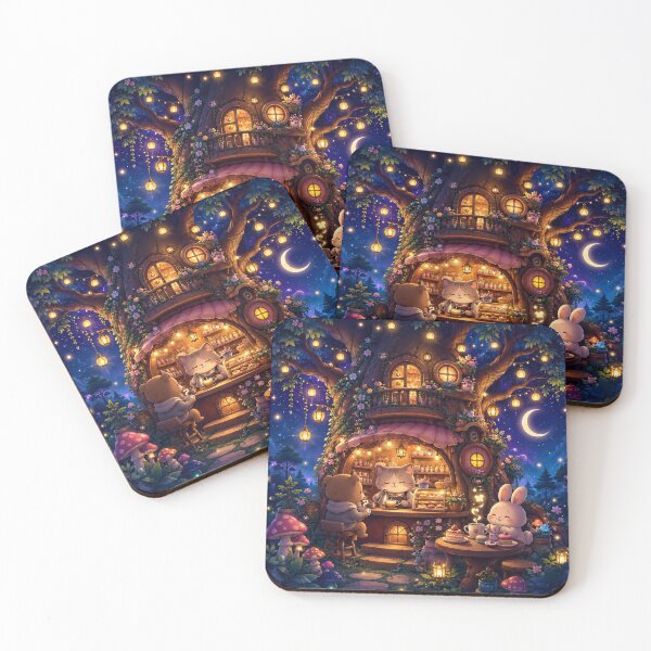 Item preview, Moonlit Woodland Café — Enchanted Forest Tea House designed and sold by Nexyra_Labs Art Studios.