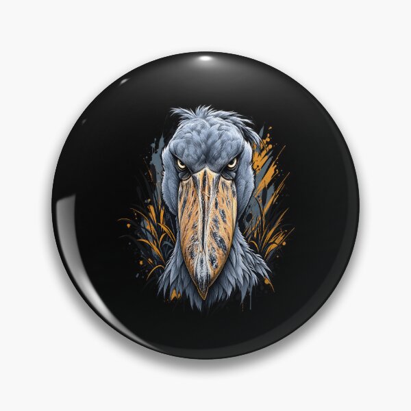 Item preview, Shoebill Look Portrait – Fierce Shoebill Stork Wildlife Design designed and sold by FreeArt2.
