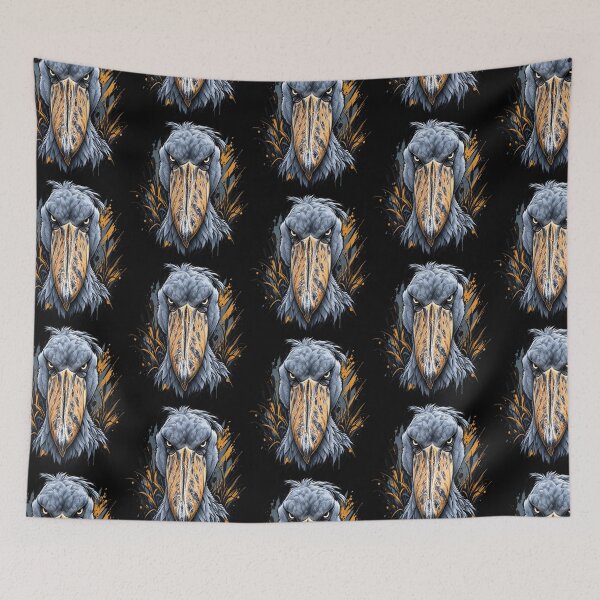 Item preview, Shoebill Look Portrait – Fierce Shoebill Stork Wildlife Design designed and sold by FreeArt2.