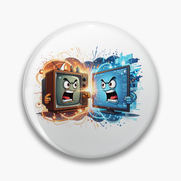 Item preview, Vintage Modern Television Rivalry designed and sold by Imaginarium of Chaos falcon88 .
