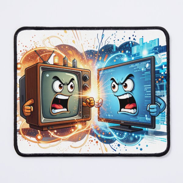 Item preview, Vintage Modern Television Rivalry designed and sold by Imaginarium of Chaos falcon88 .