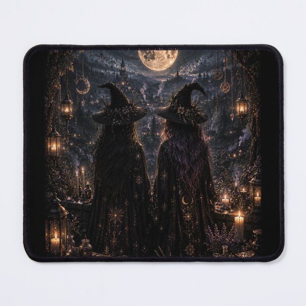 Item preview, Moonlit Witch Sisters – Gothic Witchcore Magic designed and sold by Losthope Creations.
