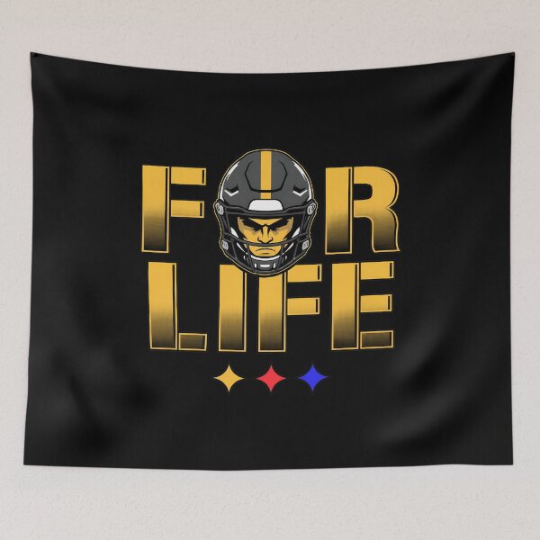 Item preview, Pittsburgh Football For Life Black and Gold Helmet Graphic designed and sold by KevinVale51572.