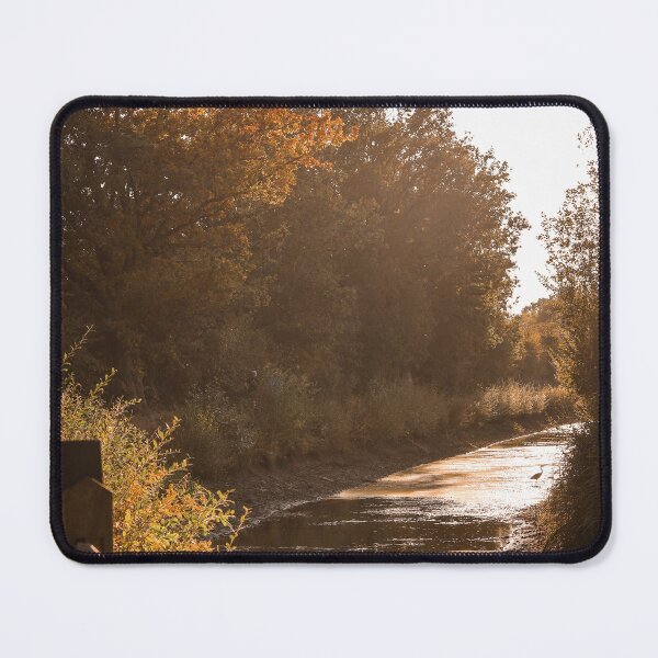 Item preview, Sunset canal with heron designed and sold by GhostwoodLandscapes.
