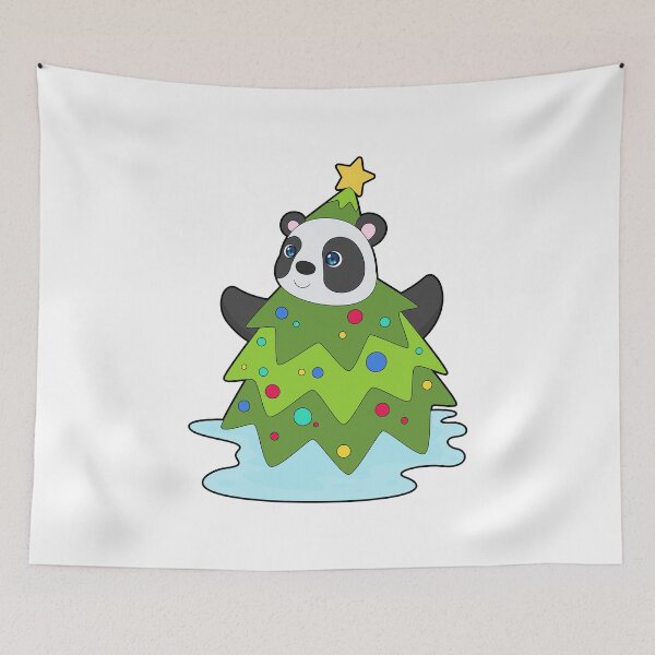 Item preview, Panda Christmas Christmas tree designed and sold by Snabdesign84.