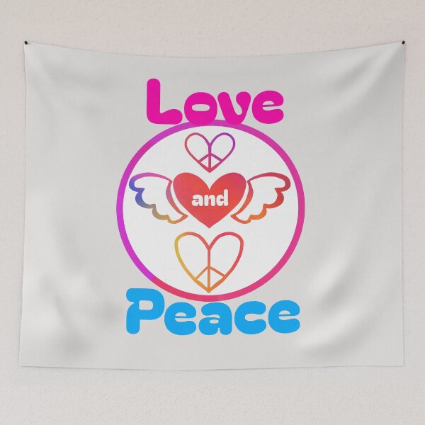 Item preview, Love and Peace Hearts designed and sold by JaygiesDesign.