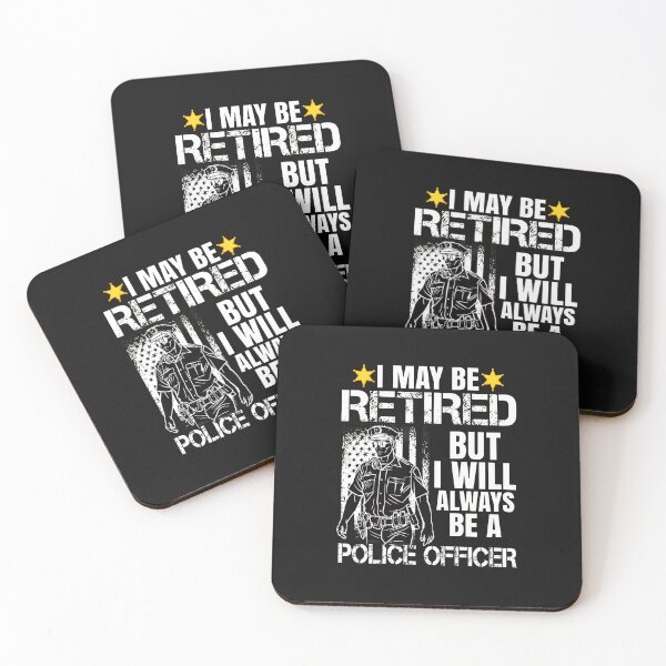 Item preview, Retired Police Officer Always a Cop Distressed Flag designed and sold by klasenbee.