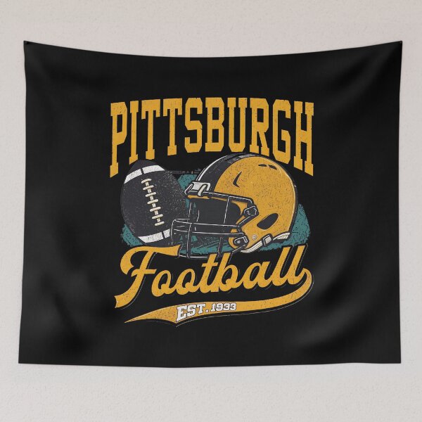 Item preview, Pittsburgh Football Est. 1933 Yellow Helmet Vintage Graphic designed and sold by CarolMald25738.