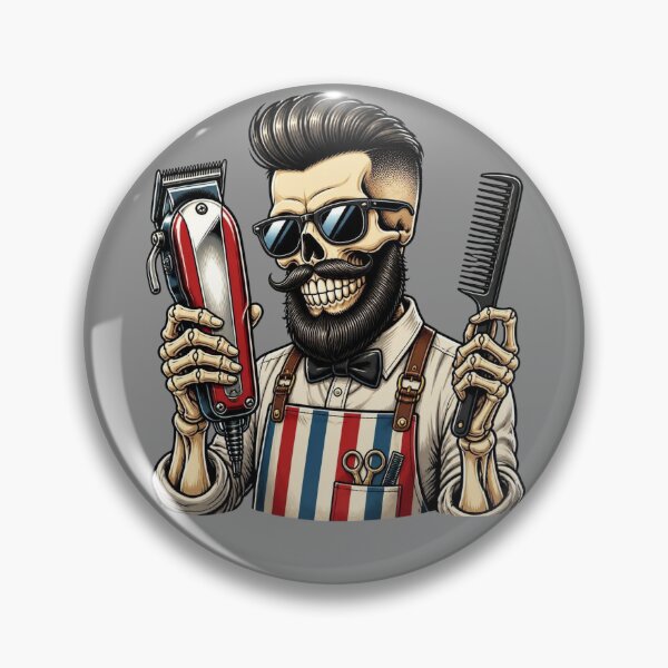 Item preview, Barber Skull With Sunglasses Clippers Art designed and sold by Barber MD Culture.