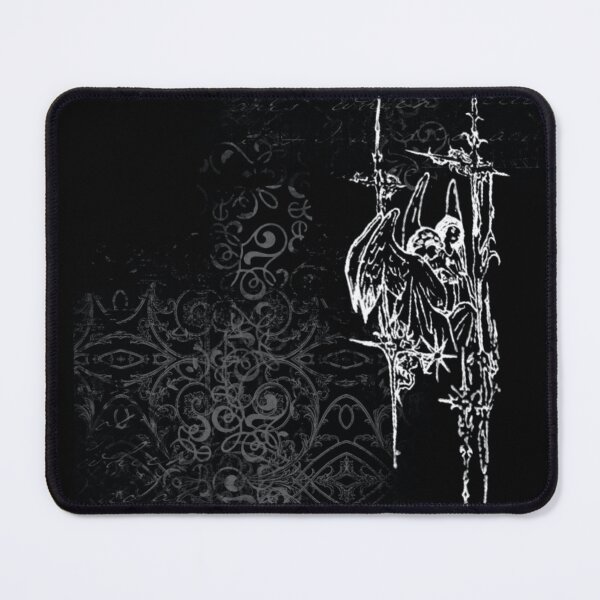 Item preview, Cyber Sigilism Angel: Gothic Damask Cross Aesthetic designed and sold by BrontesWhimsyStore.