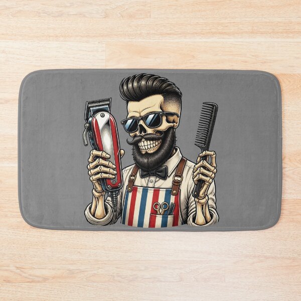 Item preview, Barber Skull With Sunglasses Clippers Art designed and sold by Barber MD Culture.