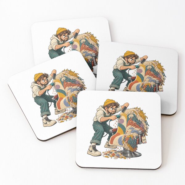 Item preview, Rug Tufting Barber Haircut Funny Tufting Artist designed and sold by Concrete Coffee Studio.