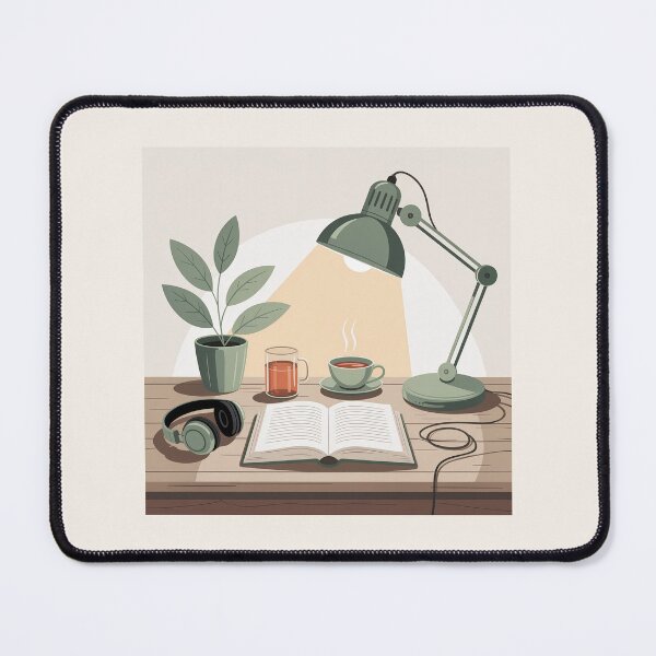 Item preview, Introvert Study Mode Cozy Desk designed and sold by TrendMorphic.