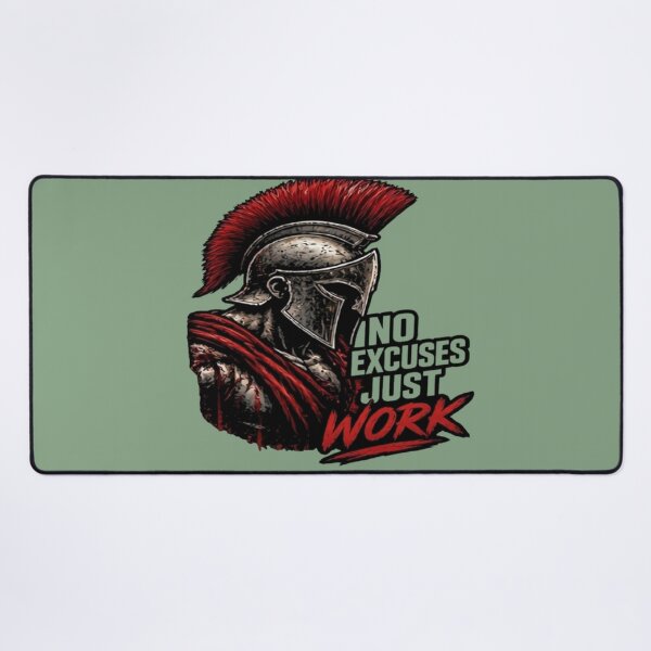 Item preview, Spartan Warrior No Excuses Gym Motivation designed and sold by FABIOLA1970.