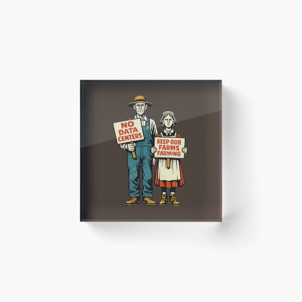 Item preview, American Gothic vs Data Centers designed and sold by KungPowUnicorn.