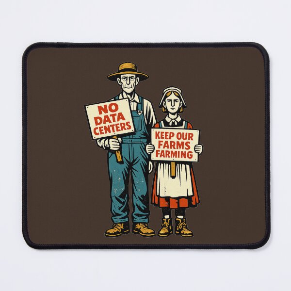 Item preview, American Gothic vs Data Centers designed and sold by KungPowUnicorn.