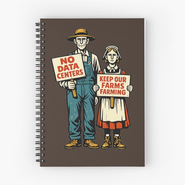 Item preview, American Gothic vs Data Centers designed and sold by KungPowUnicorn.