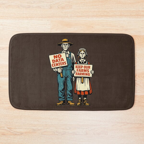 Item preview, American Gothic vs Data Centers designed and sold by KungPowUnicorn.