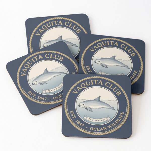 Artikelvorschau, Vaquita Club Vintage-Abzeichen Seltene Meerestiere entworfen und verkauft von CalmCapy Co.
