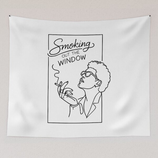 Item preview, Ilustración vintage de una mujer fumando con un mensaje antitabaco de estilo retro. designed and sold by BrendaKle80915.