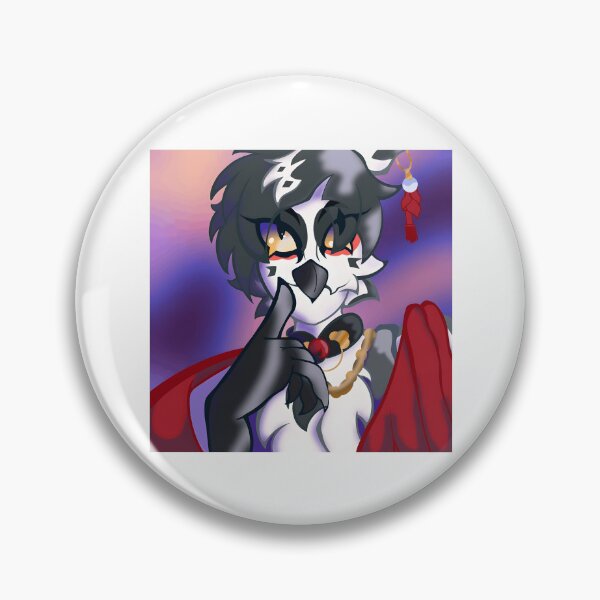 Item preview, Anthropomorphic Bird with Dark Hair and Red Cloak designed and sold by J-Mindful.