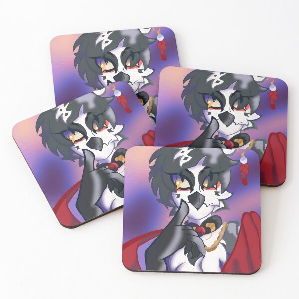 Item preview, Anthropomorphic Bird with Dark Hair and Red Cloak designed and sold by J-Mindful.