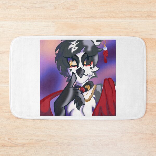 Item preview, Anthropomorphic Bird with Dark Hair and Red Cloak designed and sold by J-Mindful.