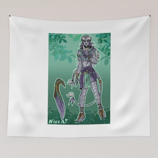 Item preview, Fantasy Tribal Warrior with Curved Blade designed and sold by J-Mindful.