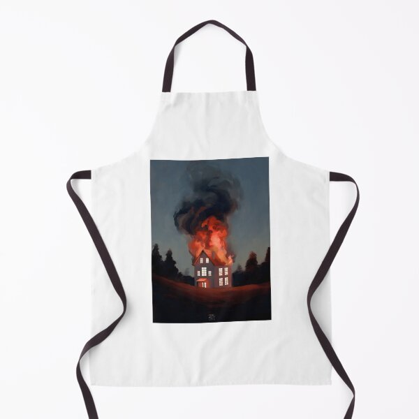 Item preview, House Engulfed in Flames at Dusk designed and sold by J-Mindful.