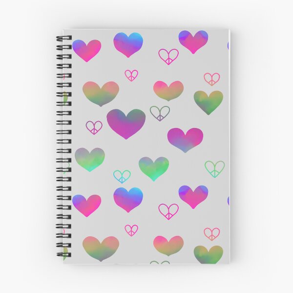 Item preview, Watercolor Gradient Hearts and Peace Signs  designed and sold by JaygiesDesign.