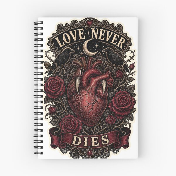 Item preview, Love Never Dies Vamp Romantic Heart designed and sold by PixelPaw Prints.