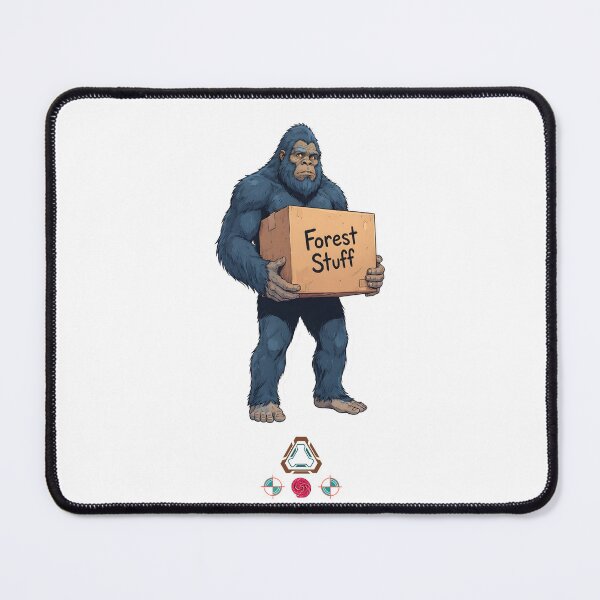 Item preview, Bigfoot Moving Day - Funny Sasquatch with "Forest Stuff" Box T-Shirt designed and sold by Whimsy Trail Co.