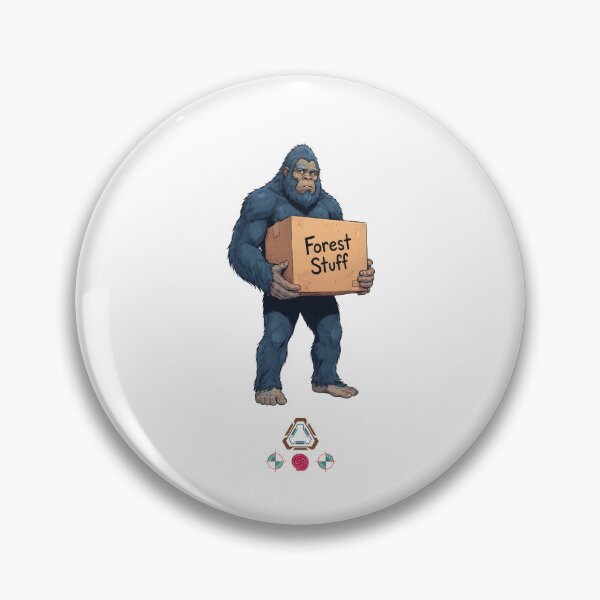 Item preview, Bigfoot Moving Day - Funny Sasquatch with "Forest Stuff" Box T-Shirt designed and sold by Whimsy Trail Co.