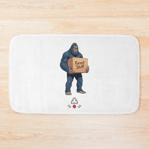 Item preview, Bigfoot Moving Day - Funny Sasquatch with "Forest Stuff" Box T-Shirt designed and sold by Whimsy Trail Co.