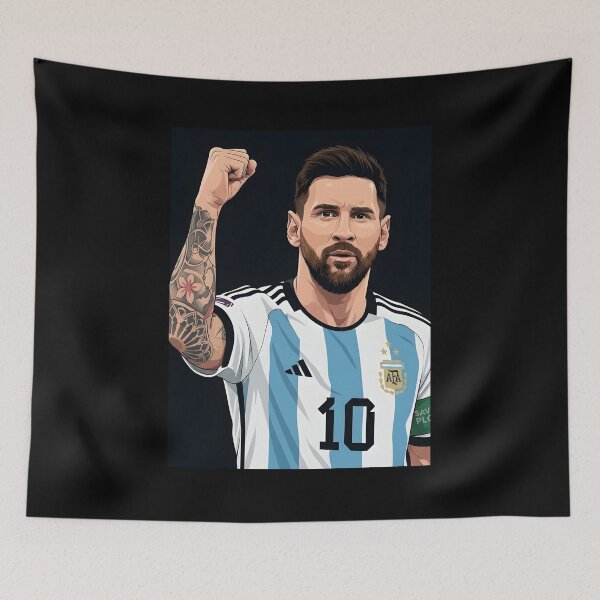 Item preview, Messi vector art designed and sold by Rusdiii.