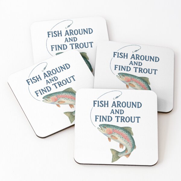 Item preview, Fish Around and Find Trout – Trout Watercolor designed and sold by Pineapple-Tree.