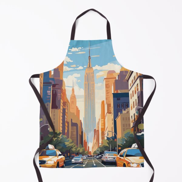 Item preview, New York City Skyline Sunset Travel Art designed and sold by MarkedArtPrints.