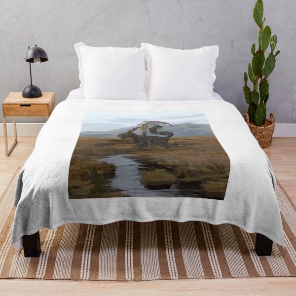Item preview, Surreal Black Goat with Tattered Wings in Marshland designed and sold by J-Mindful.