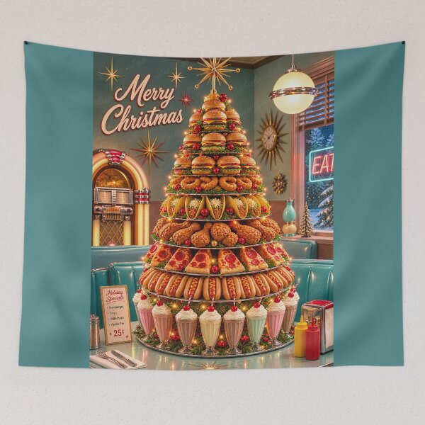 Item preview, Merry Christmas - Fast food Lovers designed and sold by LuluLeb.
