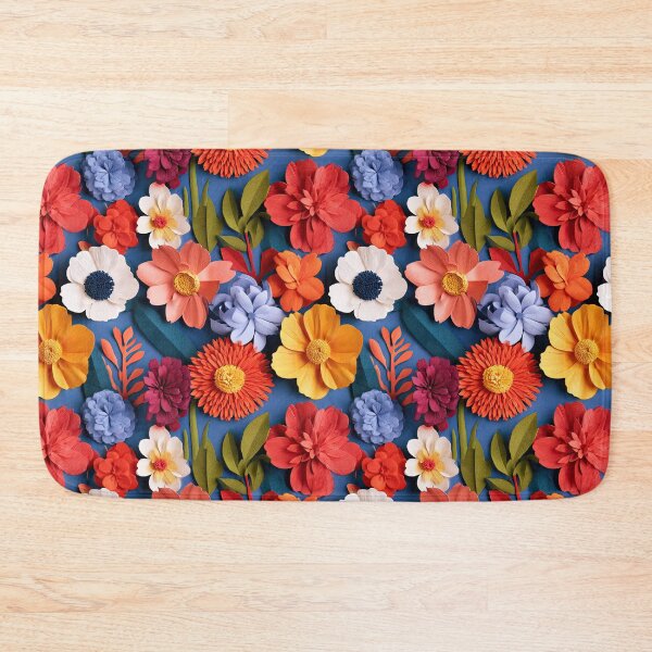Item preview, Colorful 3D Paper Craft Daisy And Gerbera Floral Pattern designed and sold by igraphixart.