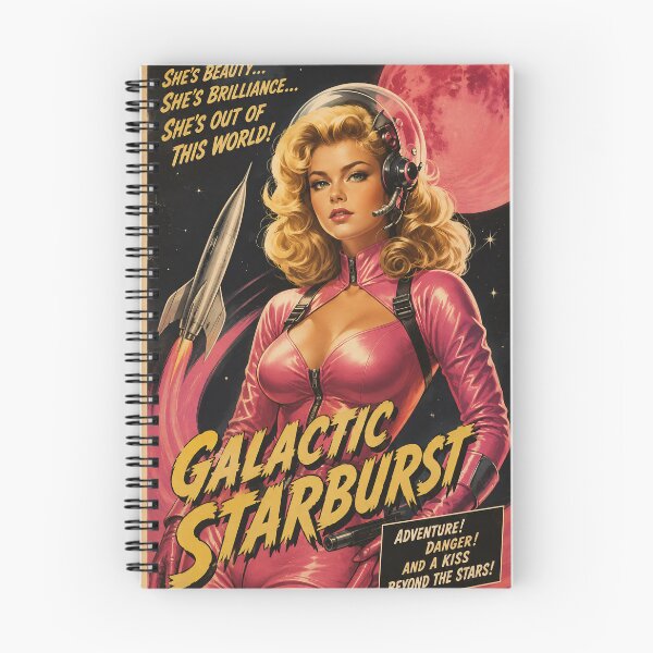 Item preview, Galactic Starburst Retro Sci Fi Poster designed and sold by Moviebuff91.