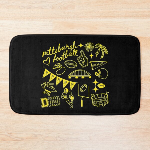 Item preview, Pittsburgh Football Doodle Icons Black and Gold Fan Graphic designed and sold by MariaSkin27632.